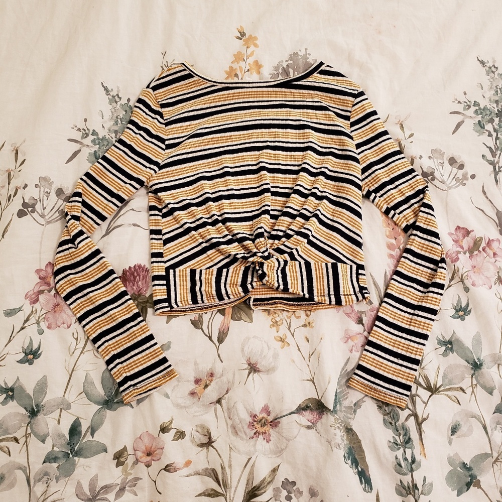 Long sleeve crop top